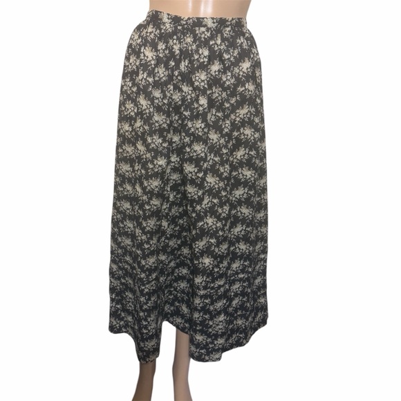 Doen Dresses & Skirts - Doen Black and Cream Floral Maxi Skirt